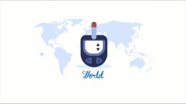 Dünya Diyabet Günü glukometre ve toprak haritalarıyla harf