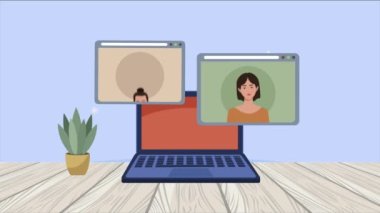 iş adamları dizüstü bilgisayarlı web sayfalarında