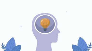 Ampul fikri canlandırmalı profil