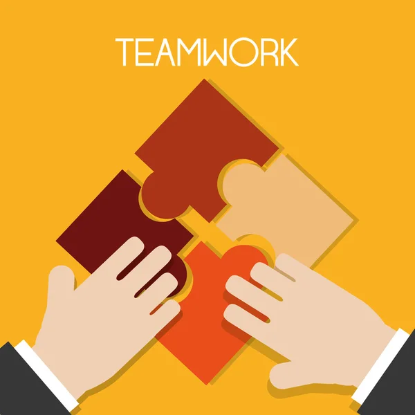 Teamwork design — Stock Vector