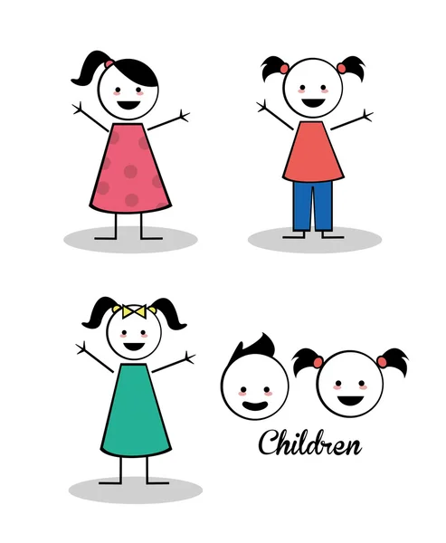 Děti design — Stockový vektor