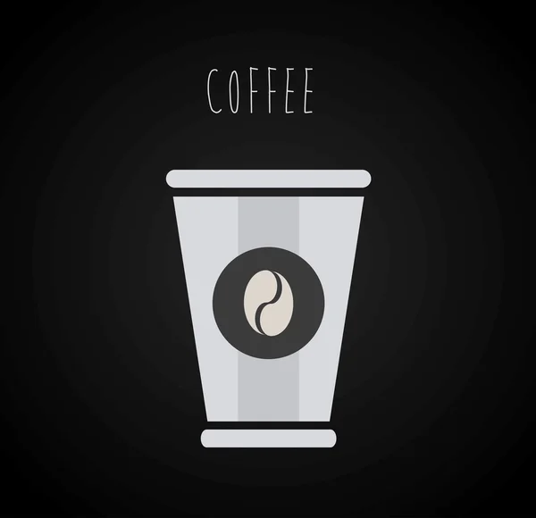 Kaffee-Ikone — Stockvektor