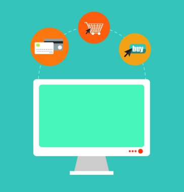 Teknoloji simgeleri, vektör tasarımı