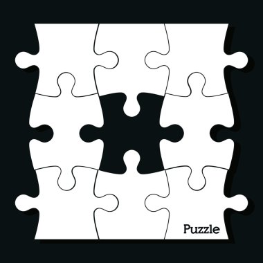 Bulmaca vektör tasarımı