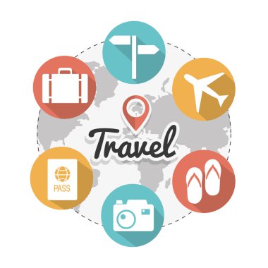 seyahat vektör tasarımı