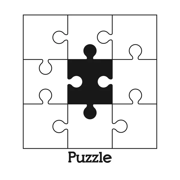 Puzzle vector de diseño — Vector de stock