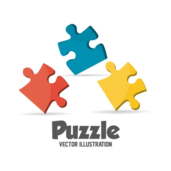 Conception vectorielle Puzzle — Image vectorielle