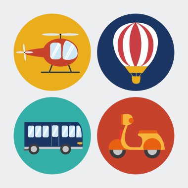 Ulaşım vektör tasarım