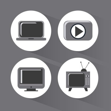 Sinema simgeler vektör tasarımı