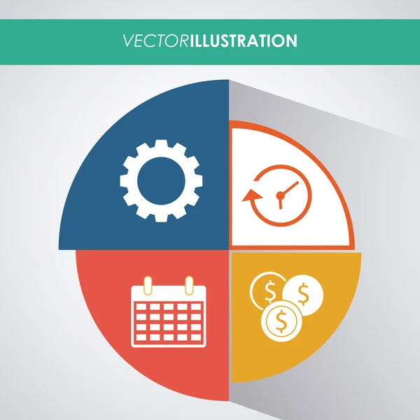 Design vetorial infográfico — Vetor de Stock