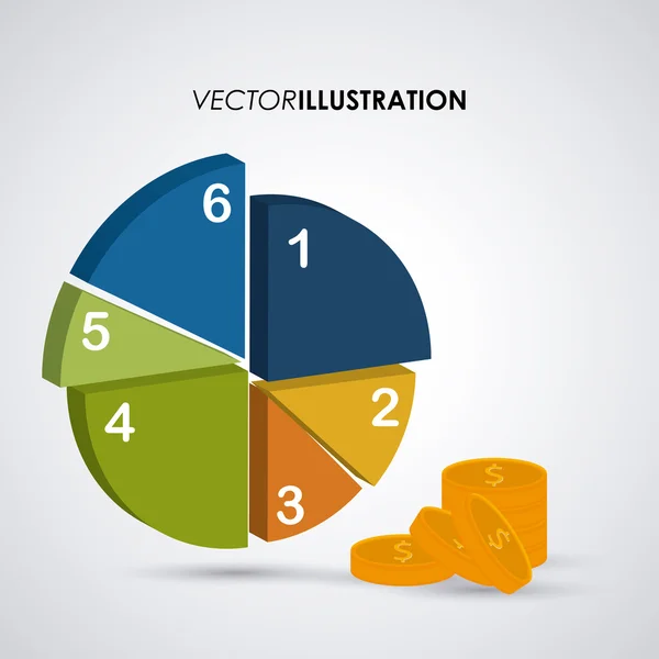 Ilustración del diseño infográfico — Vector de stock