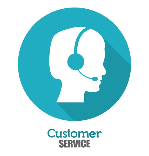 Müşteri hizmeti illüstrasyon — Stok Vektör