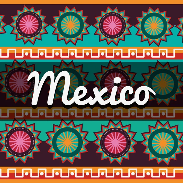 Design de culture mexicaine — Image vectorielle