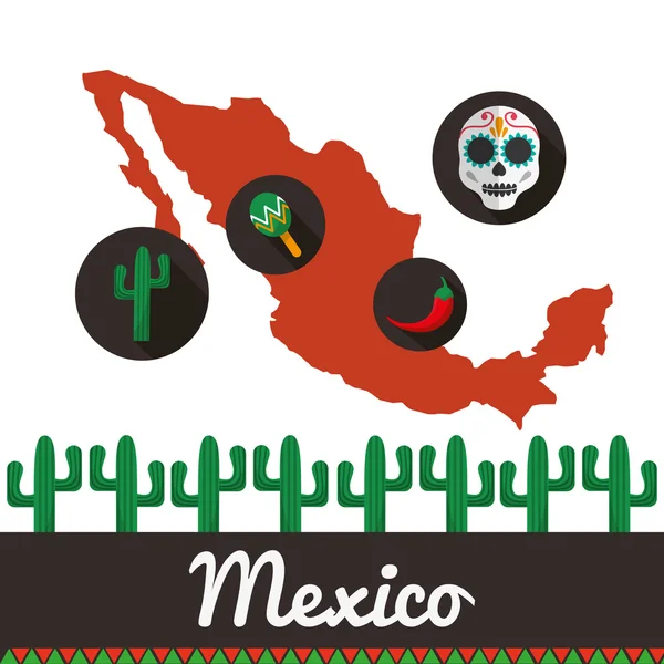 Mexikanska kulturen design — Stock vektor