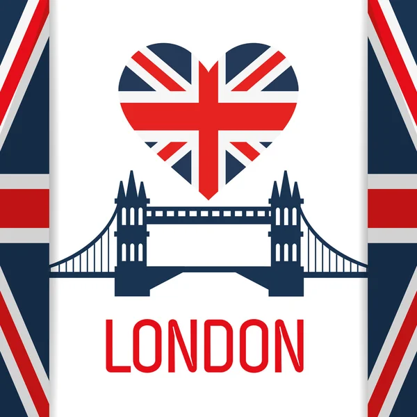 Diseño de monumentos de Londres — Vector de stock