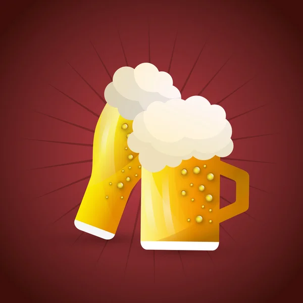 Пиво дизайн продукту — стоковий вектор