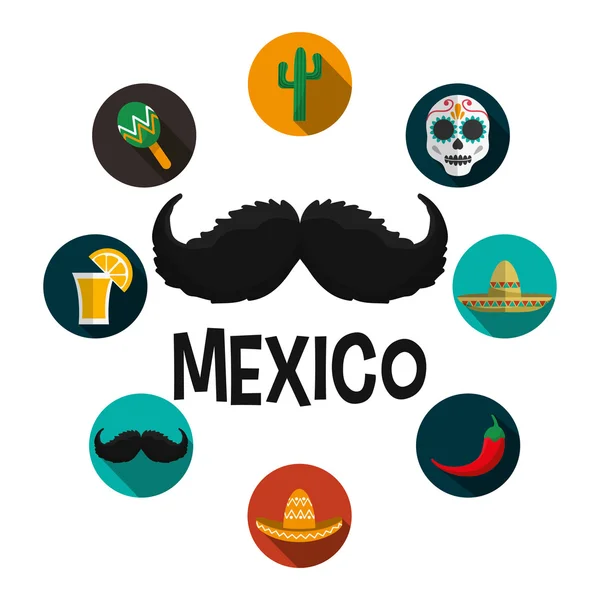 Design de culture mexicaine — Image vectorielle