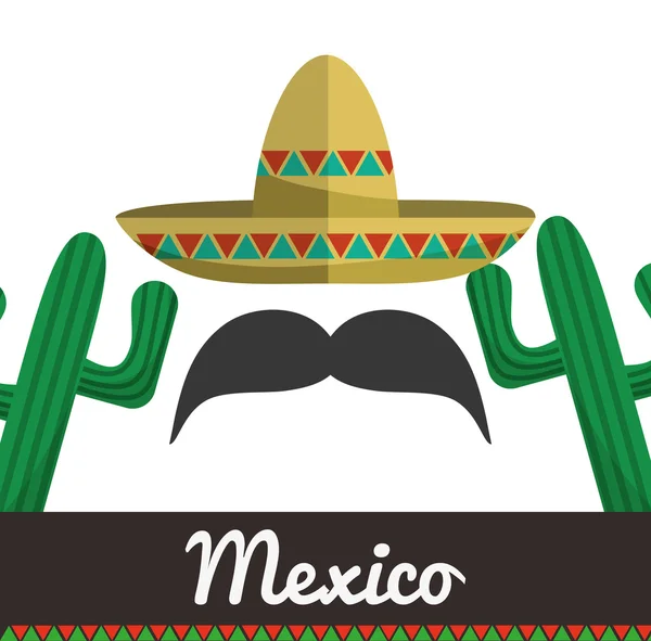 Diseño de cultura mexicana — Vector de stock