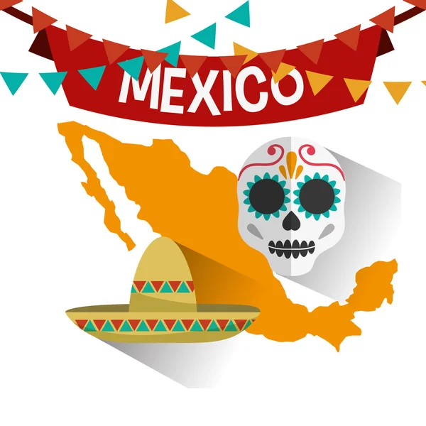 Design de culture mexicaine — Image vectorielle