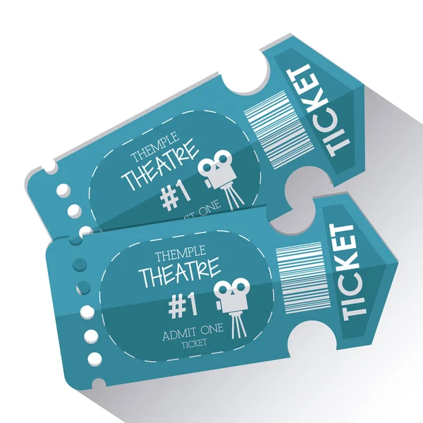 Cinema tickets design — Stock Vector