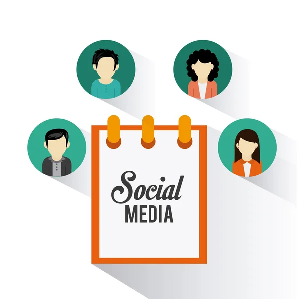 Sociale media ontwerp — Stockvector