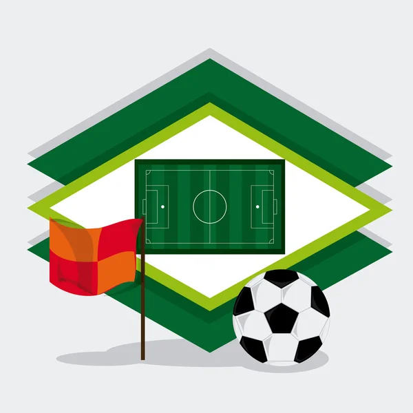 Diseño del club de fútbol — Vector de stock