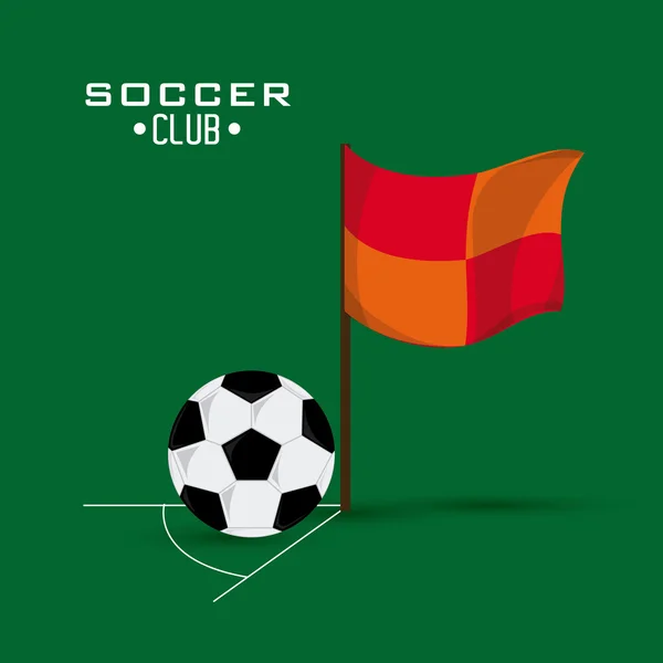 Дизайн футбольного клуба — стоковый вектор