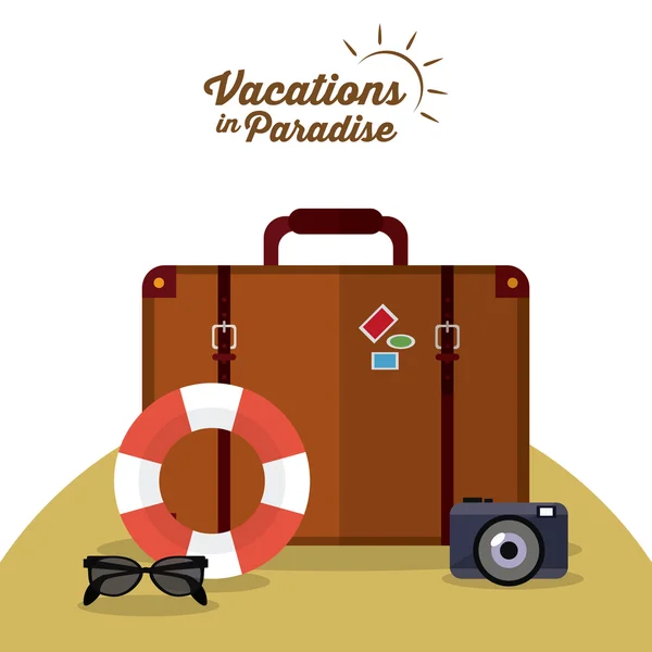 Vacaciones y diseño de viajes — Archivo Imágenes Vectoriales