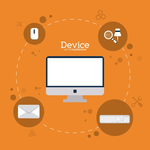 Diseños de gadgets y dispositivos — Vector de stock