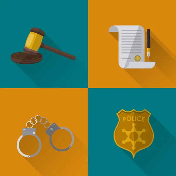 Law and Justice icon design — Stock Vector