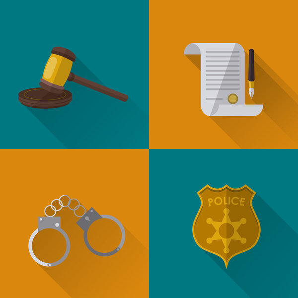 Law and Justice icon design