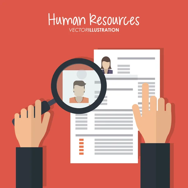 Diseño de recursos humanos — Vector de stock