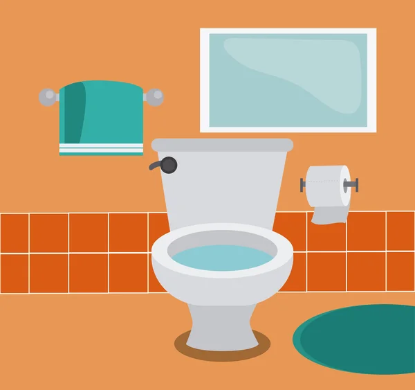 Diseño de iconos de baño — Vector de stock