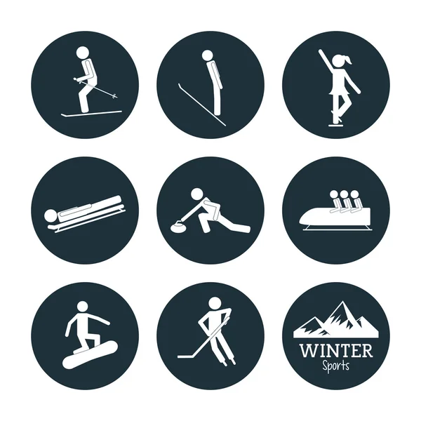 Diseño Winter Sport — Vector de stock