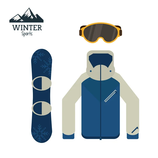 Design Sport d'hiver — Image vectorielle
