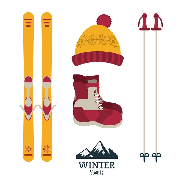 Design Sport d'hiver — Image vectorielle