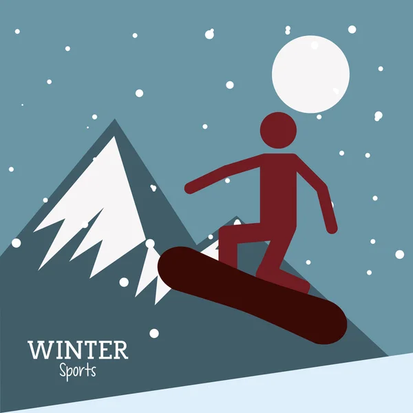 Diseño Winter Sport — Vector de stock