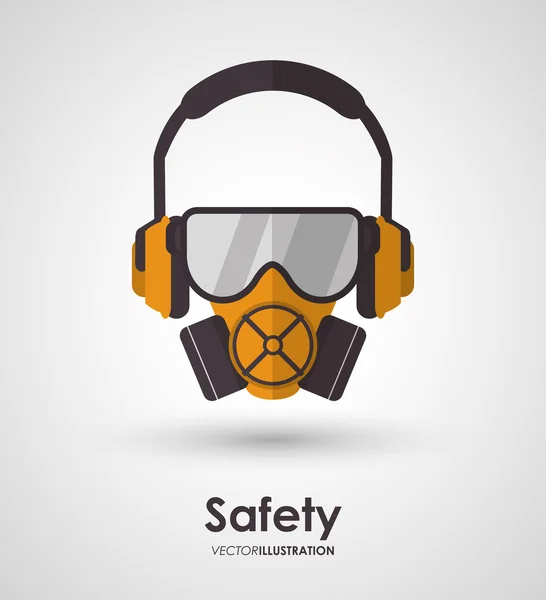 Safety equipment design — Stock Vector