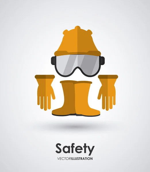 Safety equipment design — Stock Vector