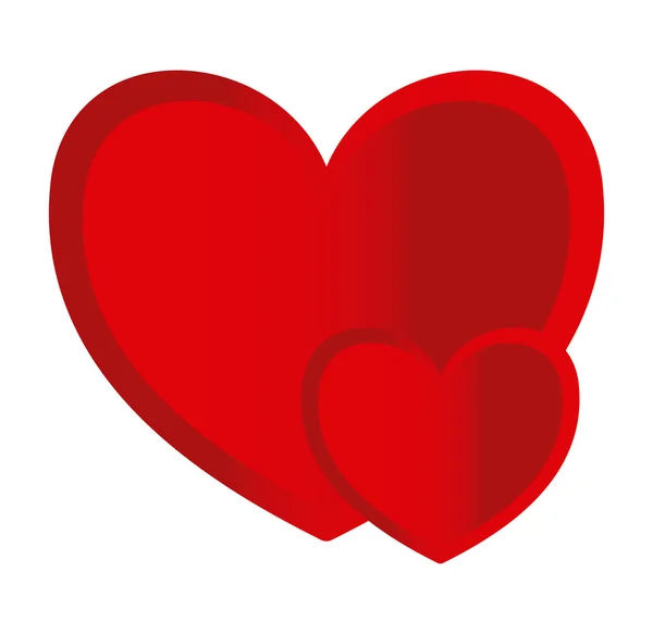 Amour et design d'icônes romantiques — Image vectorielle