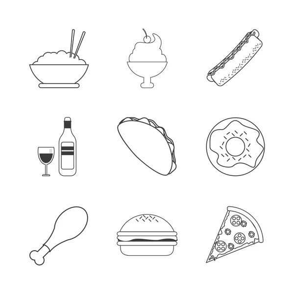 Mat och meny design — Stock vektor