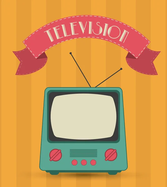 Retro television design — Stock Vector