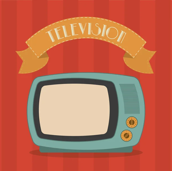 Conception de télévision rétro — Image vectorielle