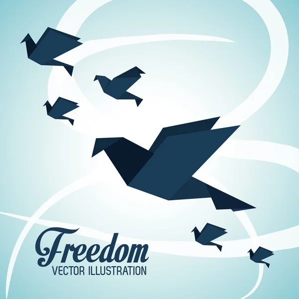 Design d'icônes de liberté — Image vectorielle