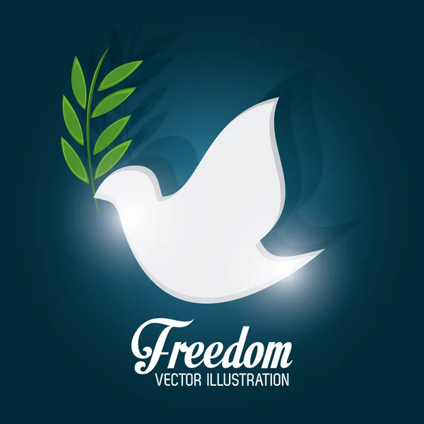 Diseño de iconos de libertad — Archivo Imágenes Vectoriales