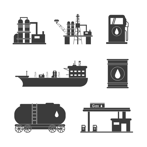 Progettazione industria petrolifera — Vettoriale Stock