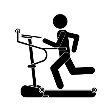 Spor salonu ve fitness simgeleri tasarım