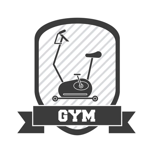 Diseño de iconos de gimnasia y fitness — Archivo Imágenes Vectoriales