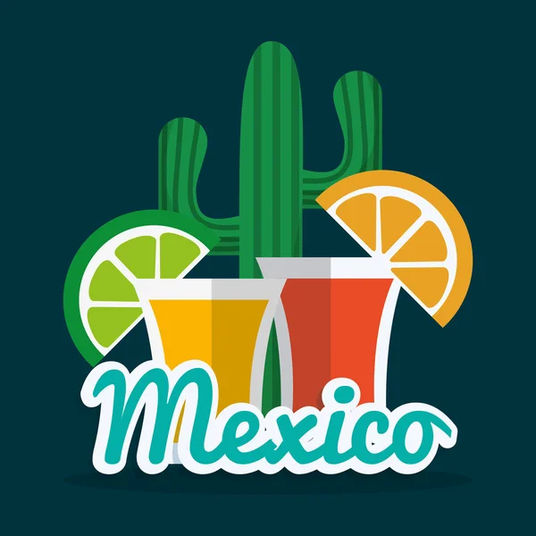 México hito diseño — Vector de stock