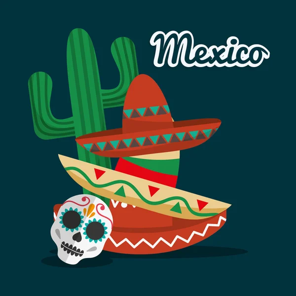 Mexique point de repère design — Image vectorielle